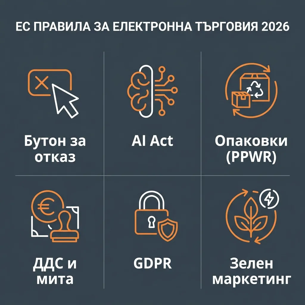 Регулации в е-търговията 2026